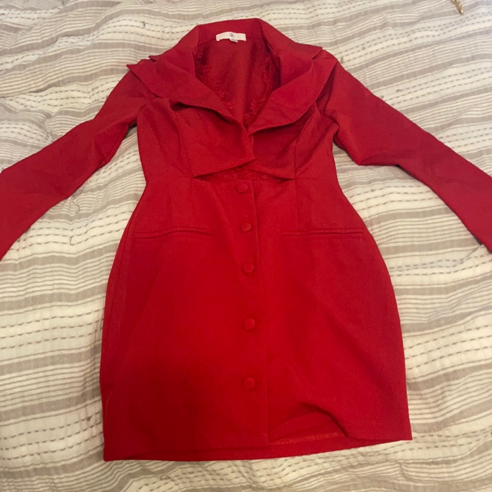 Missguided blazer cutout dress